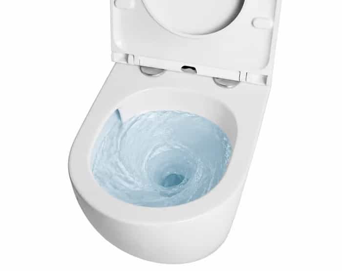 Vas WC suspendat rimless Tornado Atena alb ceramica lucioasa cu capac soft close duroplast inchidere lenta  49x36x36cm