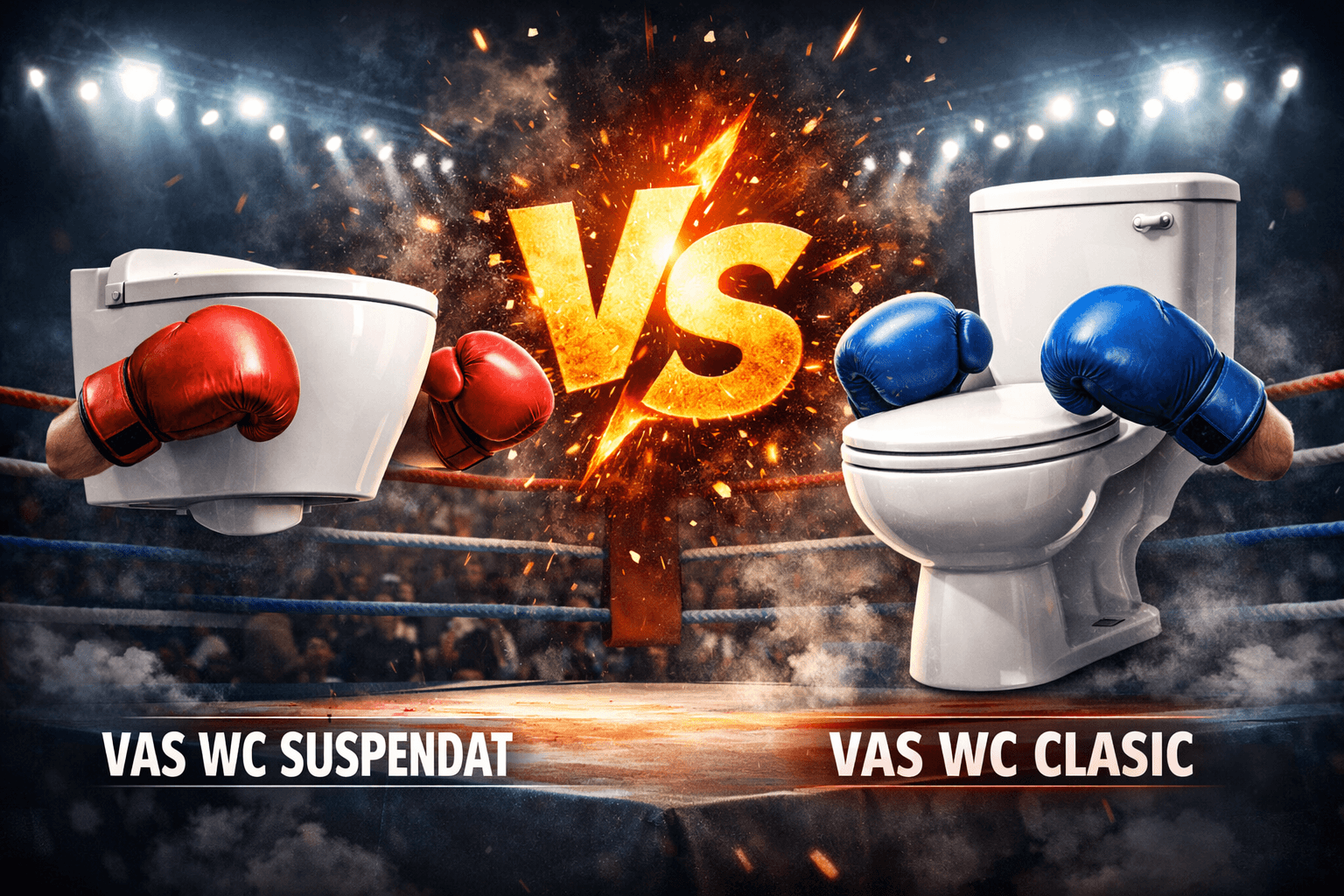 Vas WC suspendat vs clasic – avantaje, diferențe și ce alegi în 2026