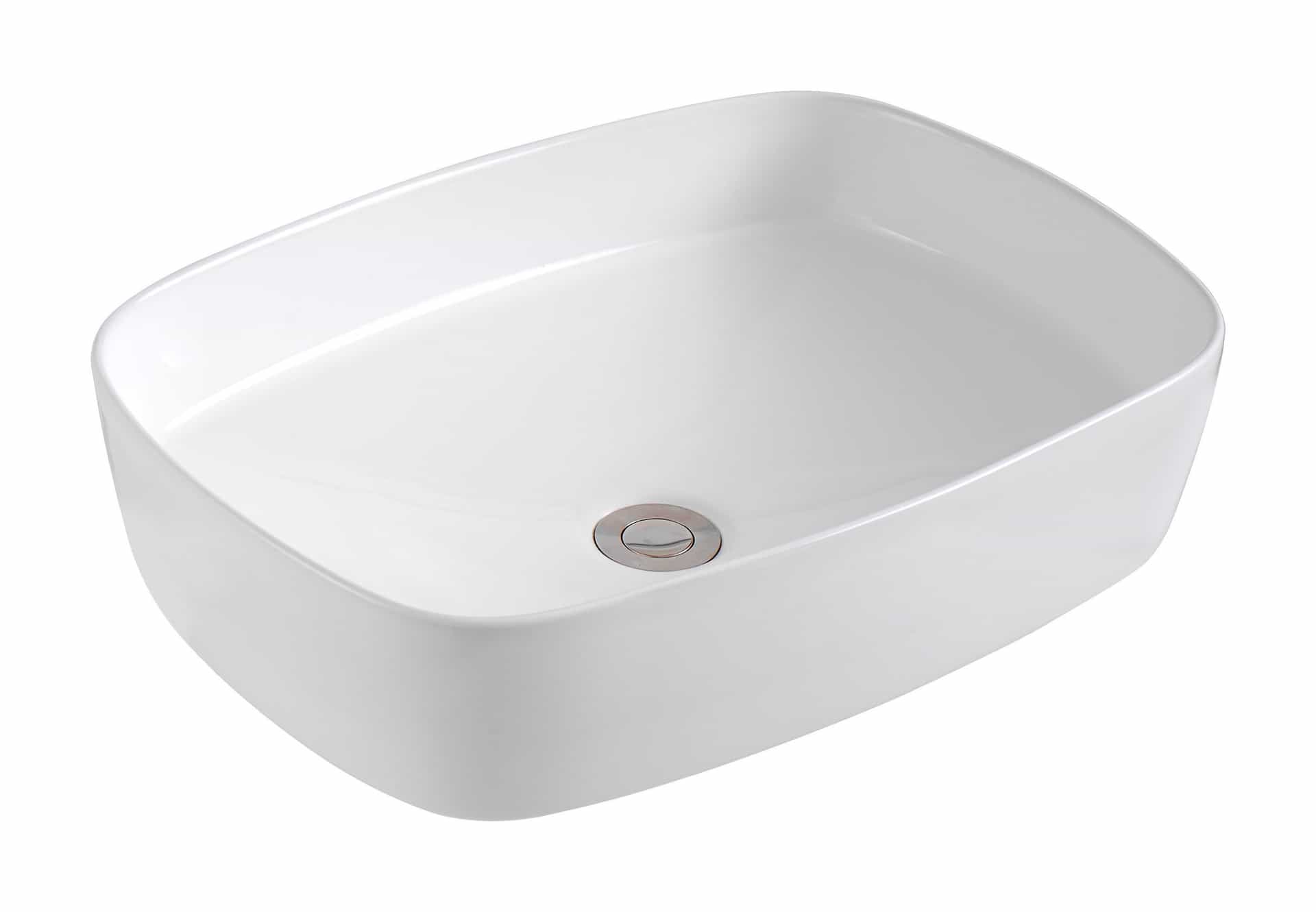 Lavoar pe Blat Alb Ceramica 495x370x135mm / Keramka LX-5665