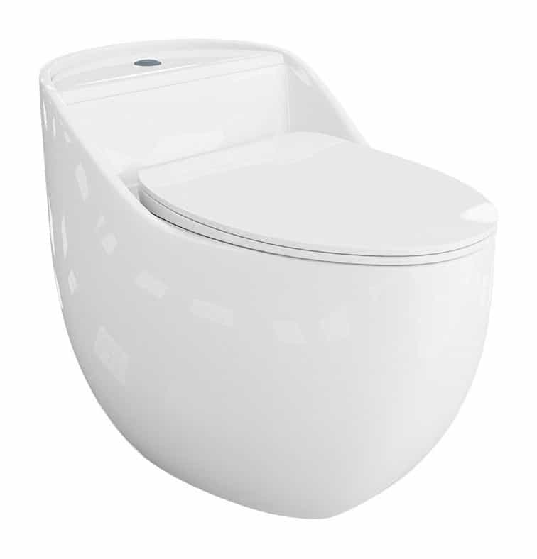 Set Vas WC pe pardoseala SL alb ceramica + capac UV softclose Evacuare Perete