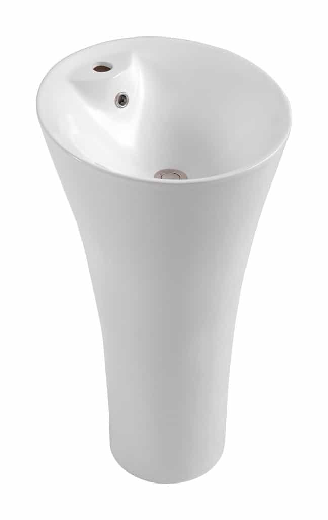 Lavoar freestanding alb Love din ceramică – model monobloc pentru baie modernă NEO8020