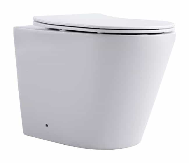 Set vas WC stativ Paris alb cu bideu stativ – conectare la rezervor și cadru încastrat
